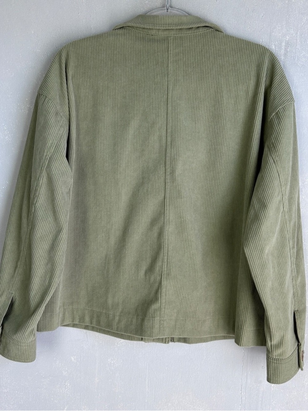 Avec Les Filles Olive Green Button-Front Utility Jacket XL - Picture 2 of 2
